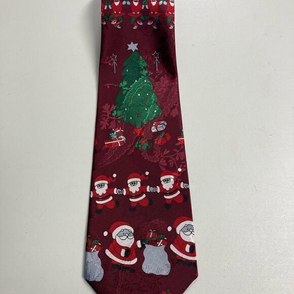 RENAISSANCE, Christmas Men’s Tie, Hand Made, imported by N. B. Silk Trad Co. - Picture 7 of 12